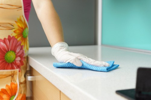 Expert carpet cleaners in Anerley treating a commercial floor