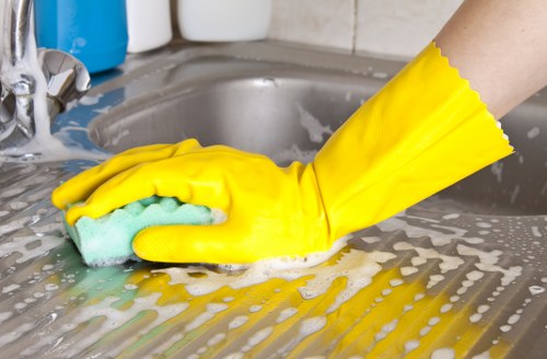 Low-carbon van used for carpet cleaning service routes