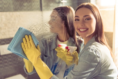 Professional carpet cleaning team following a health and safety policy