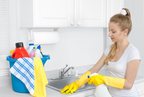 Skilled Anerley carpet cleaners refreshing hallway flooring